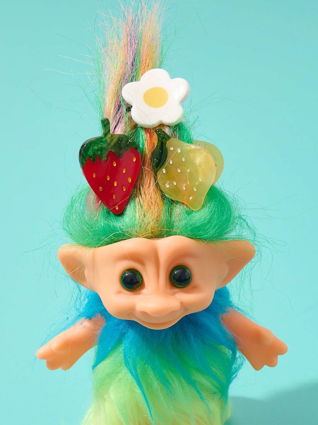 Micro Fruit and Flowers Hair Claw Clip Set - Image 2