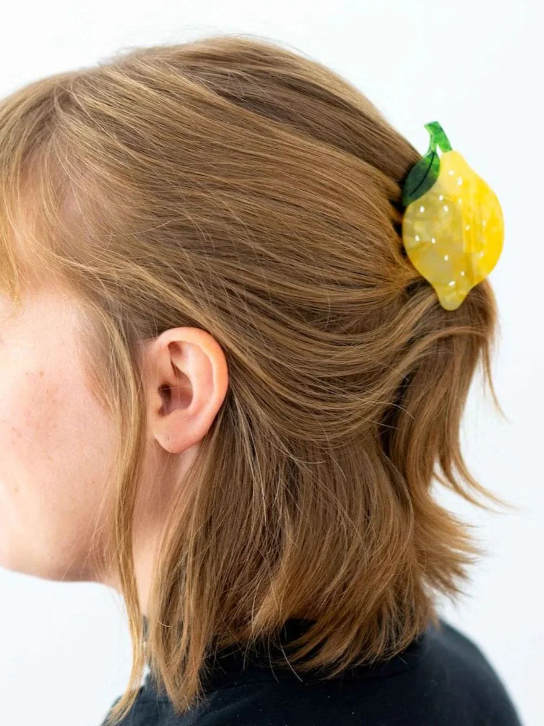 Midi Lemon Hair Claw Clip - Image 2