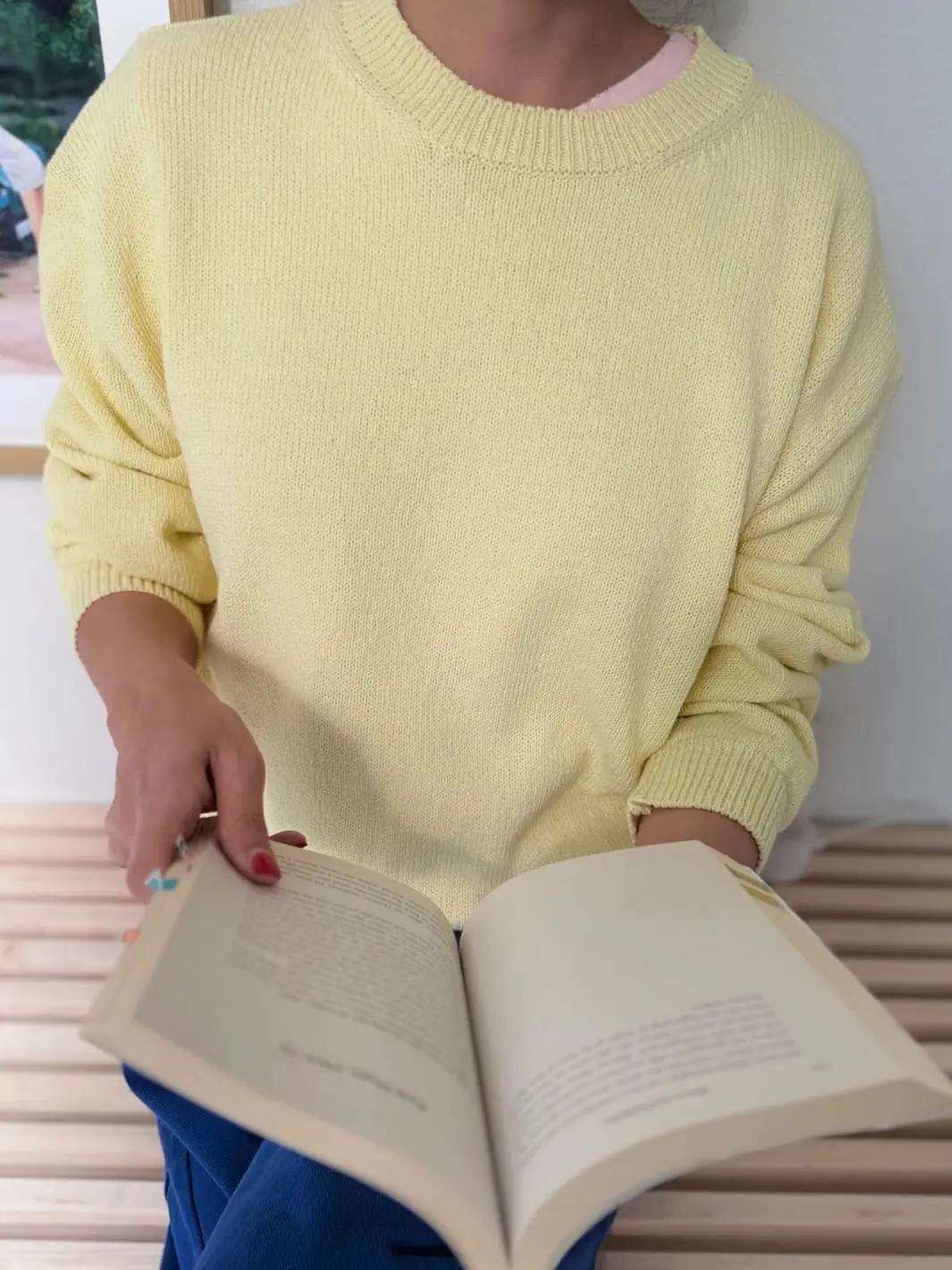 Milo Cotton Sweater - Lemonade - Image 2