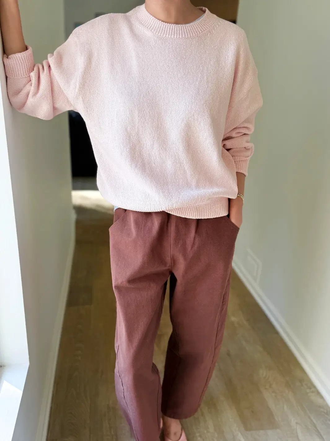 Milo Cotton Sweater - Rosé - Image 3