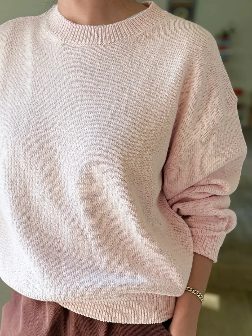 Milo Cotton Sweater - Rosé - Image 4
