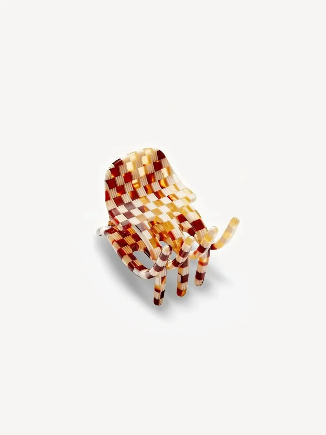 Mini Claw in Tortoise Checker - Image 3