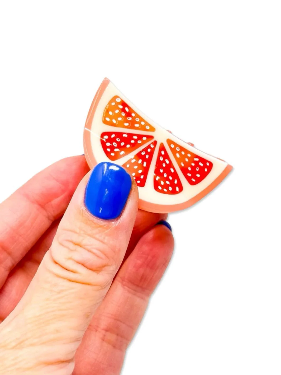 Mini Grapefruit Slice Hair Claw Clip - Image 2
