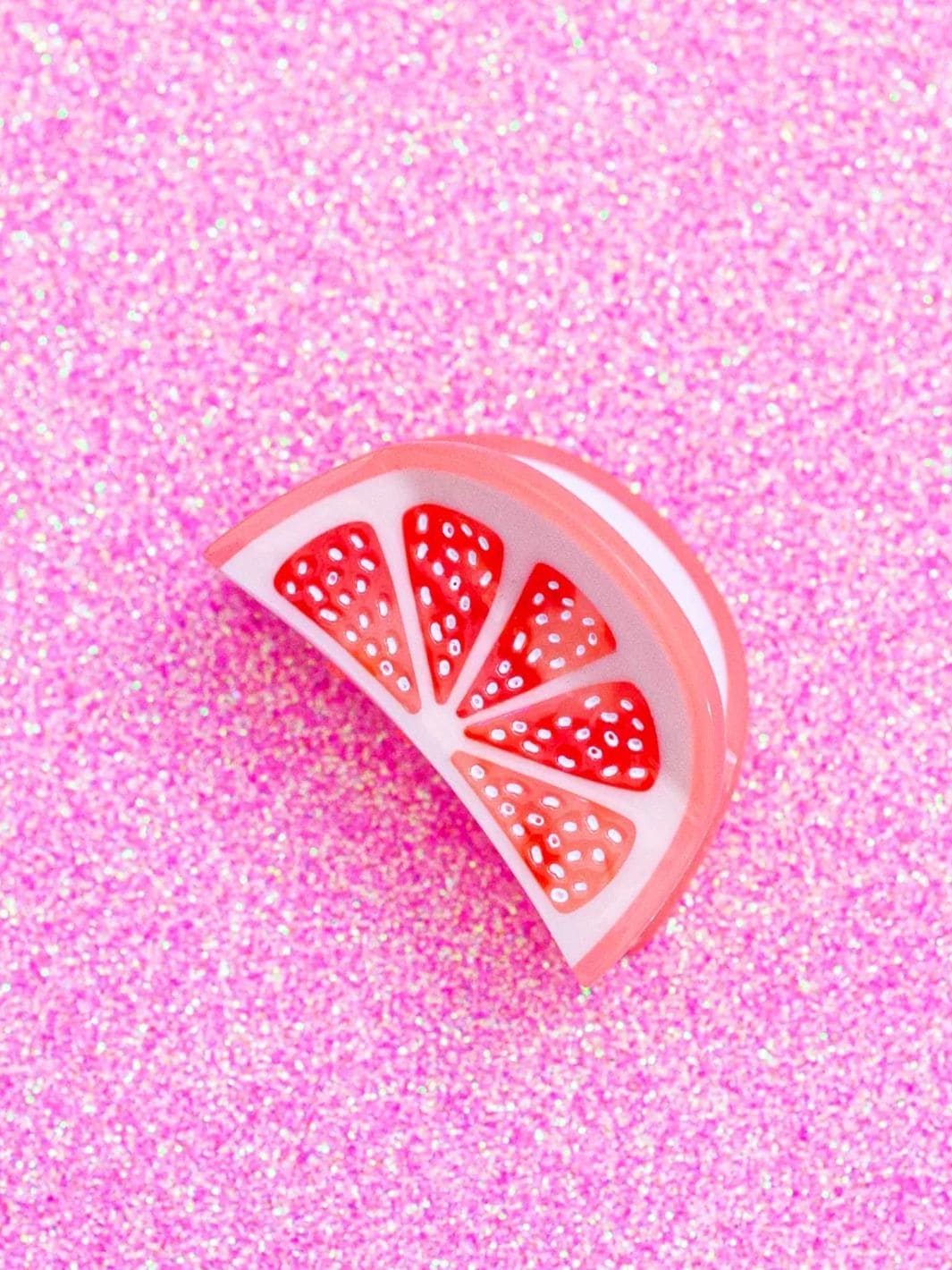 Mini Grapefruit Slice Hair Claw Clip - Image 3