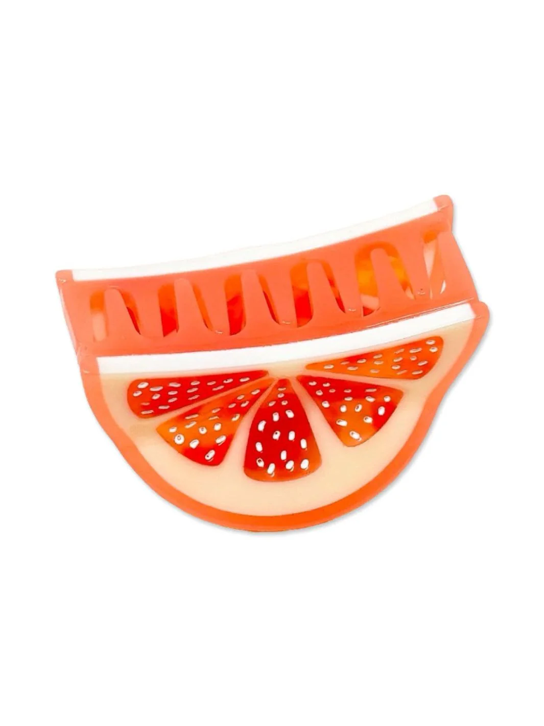 Mini Grapefruit Slice Hair Claw Clip - Image 4