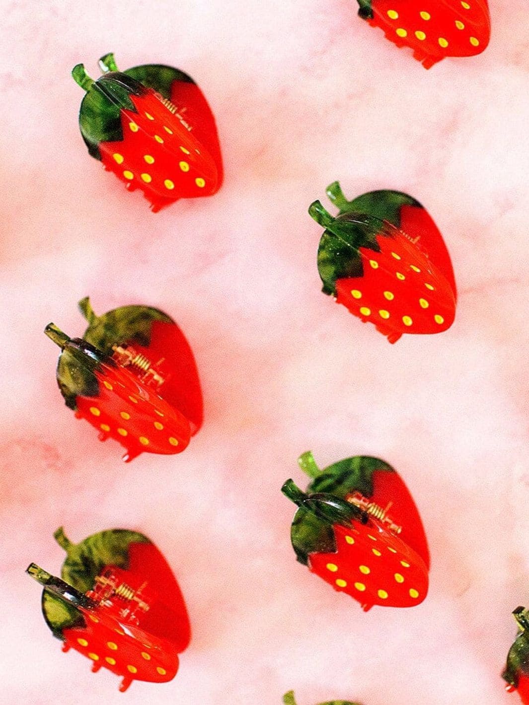 Mini Strawberry Hair Claw Clip - Image 3