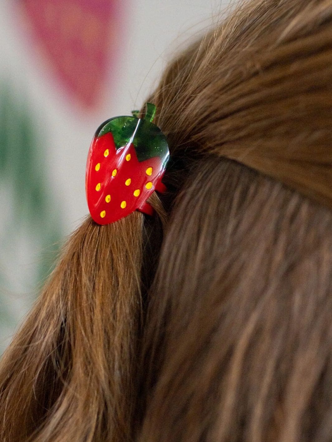 Mini Strawberry Hair Claw Clip - Image 4