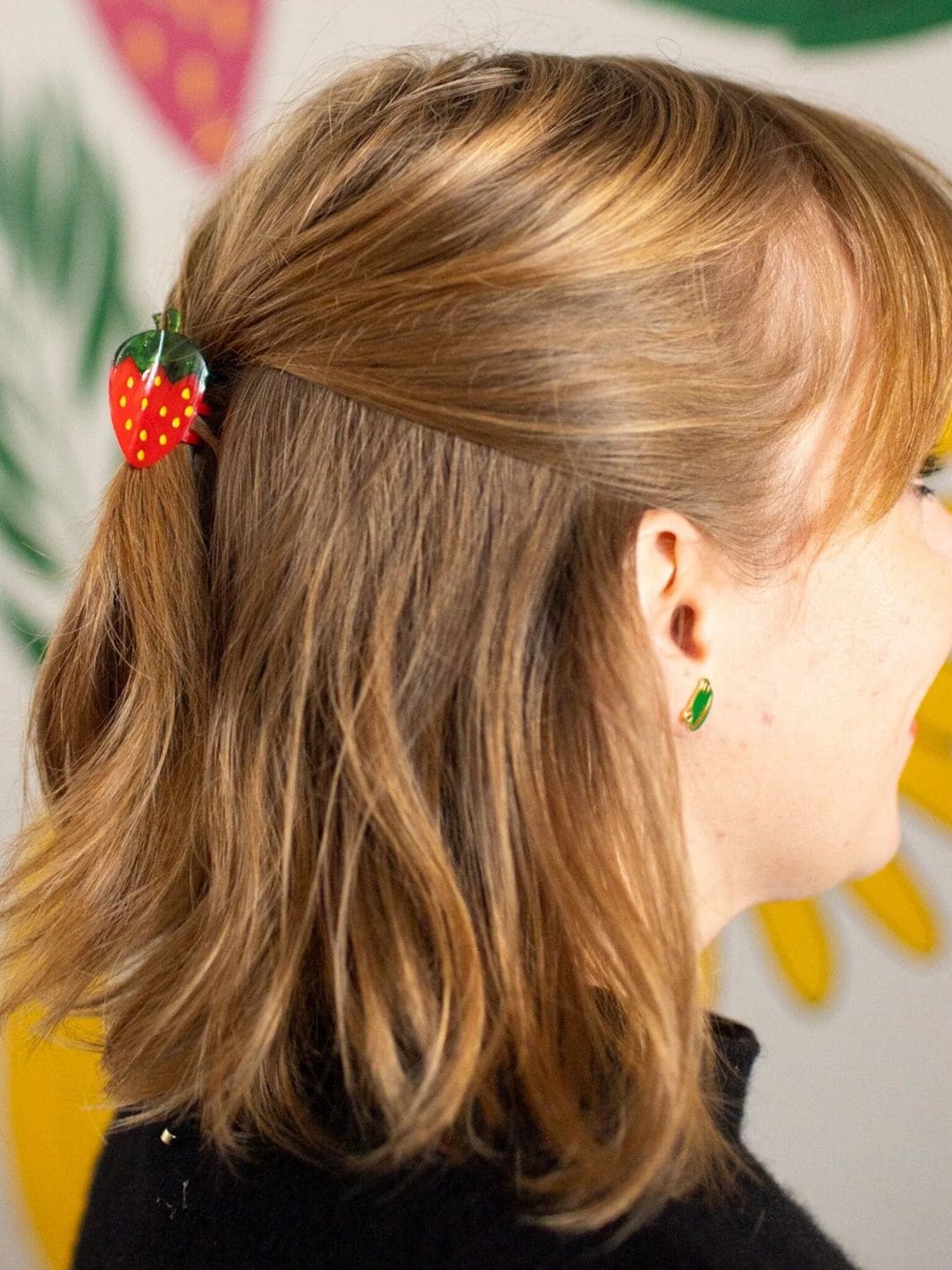 Mini Strawberry Hair Claw Clip - Image 5