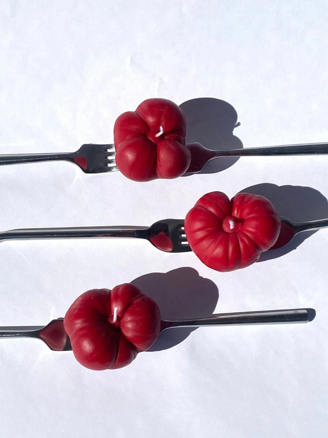 Mini Tomato Candle - Red - Image 2