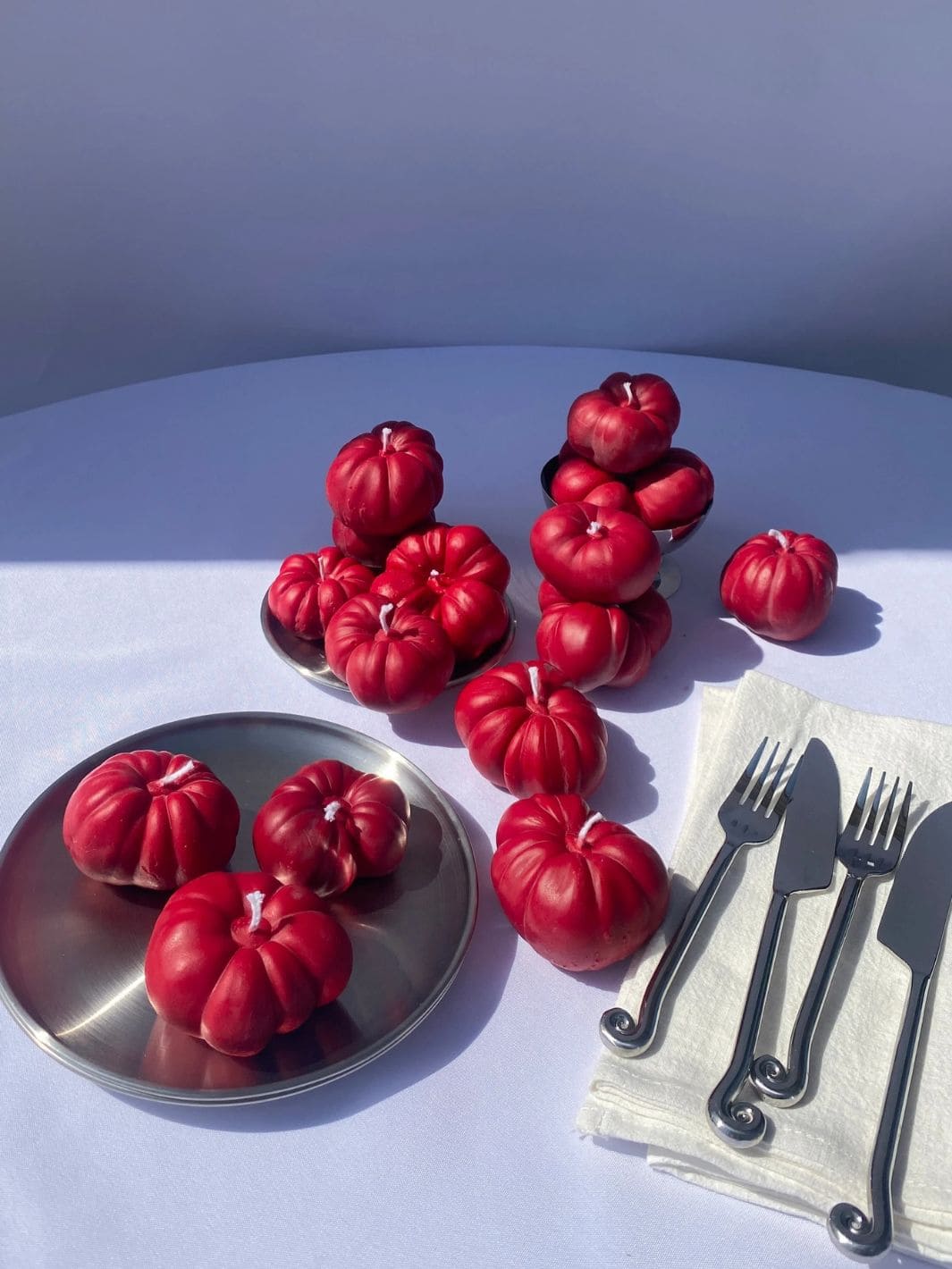 Mini Tomato Candle - Red - Image 3