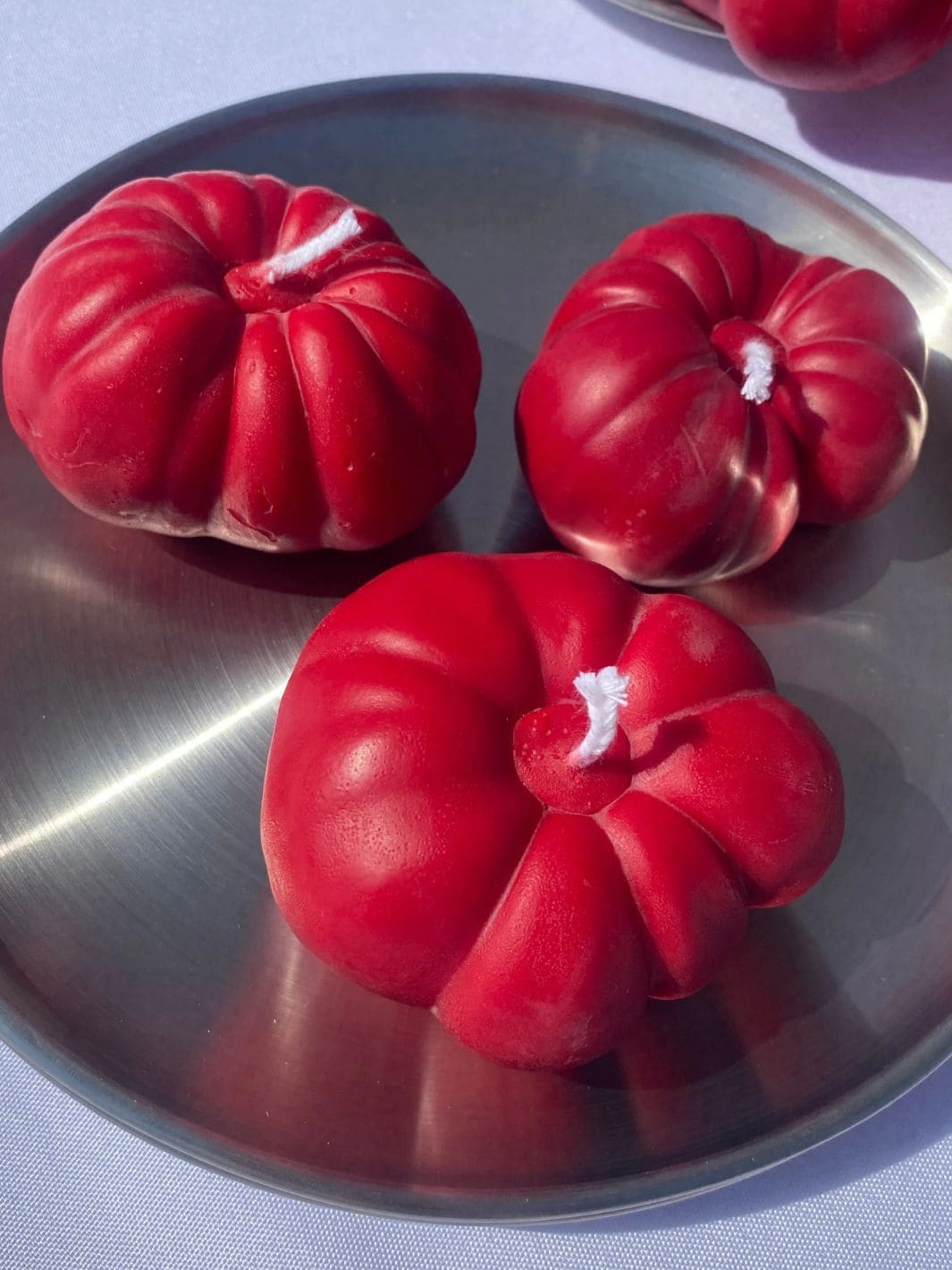 Mini Tomato Candle - Red - Image 5