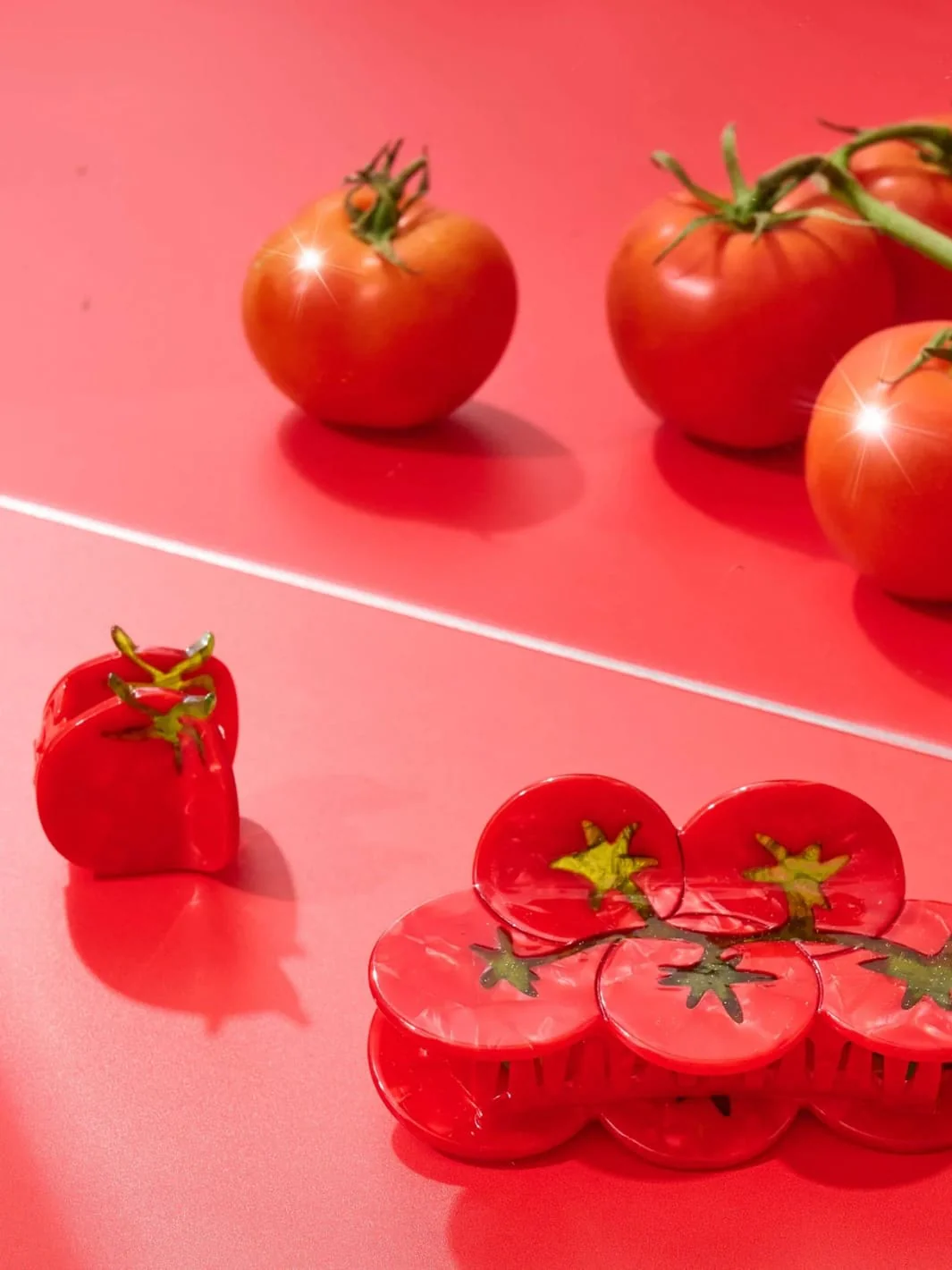Mini Tomato Hair Claw Clip - Image 2