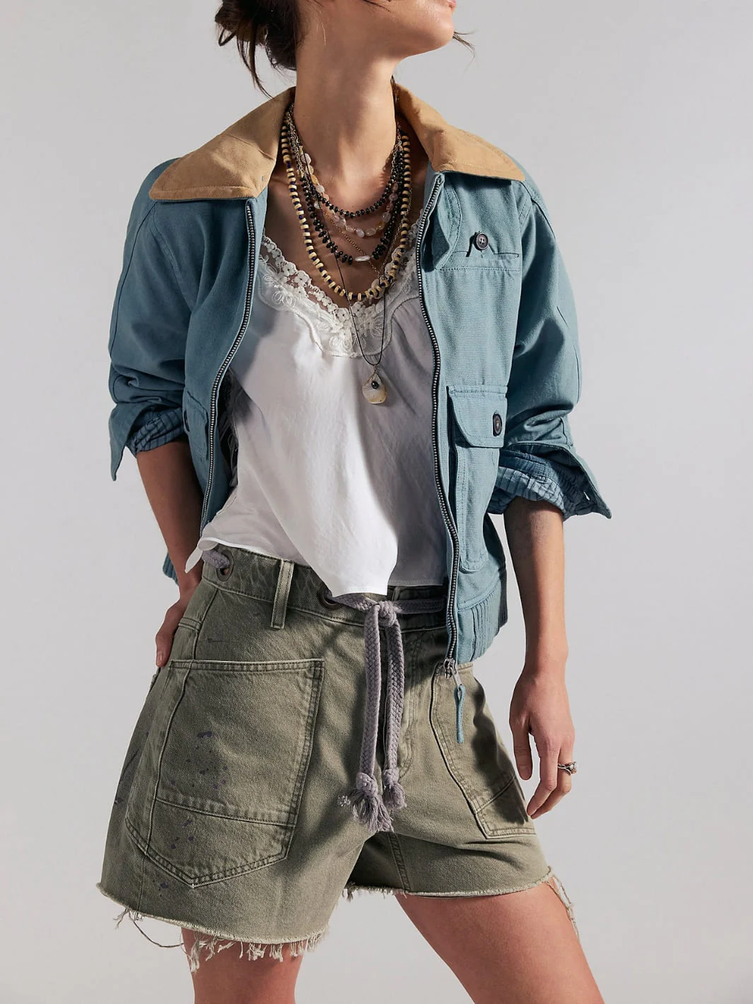 Moxie Barrel Shorts - Fern - Image 2