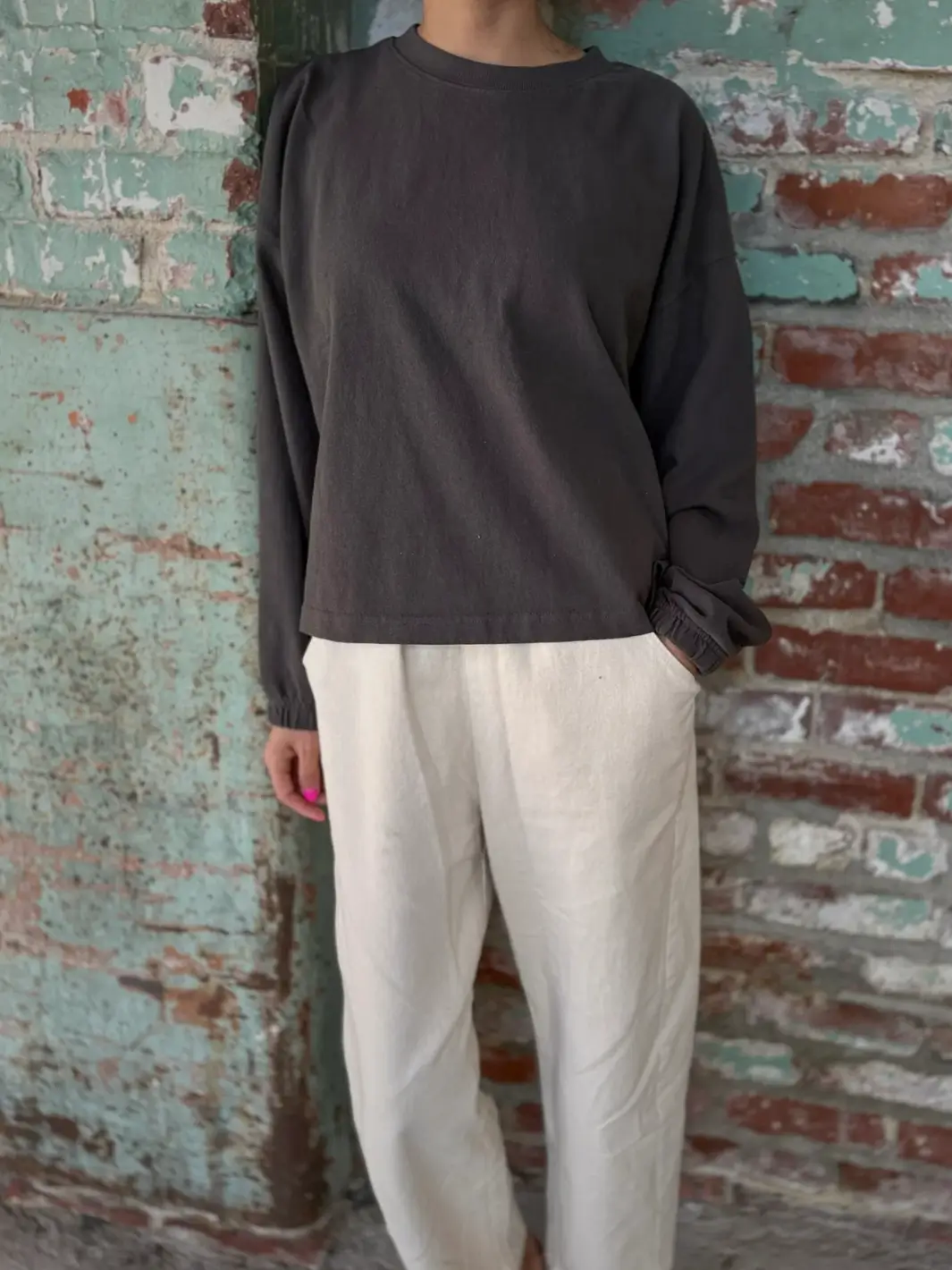 Naturelle Tee - Dark Slate - Image 4