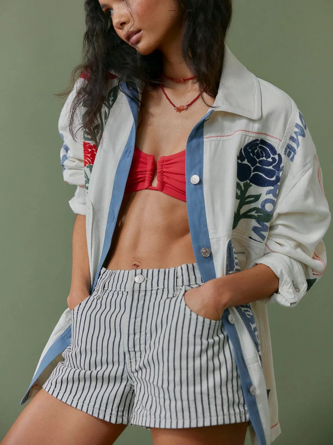 Now Or Never Railroad Denim Shorts - Washed Railroad - Image 4