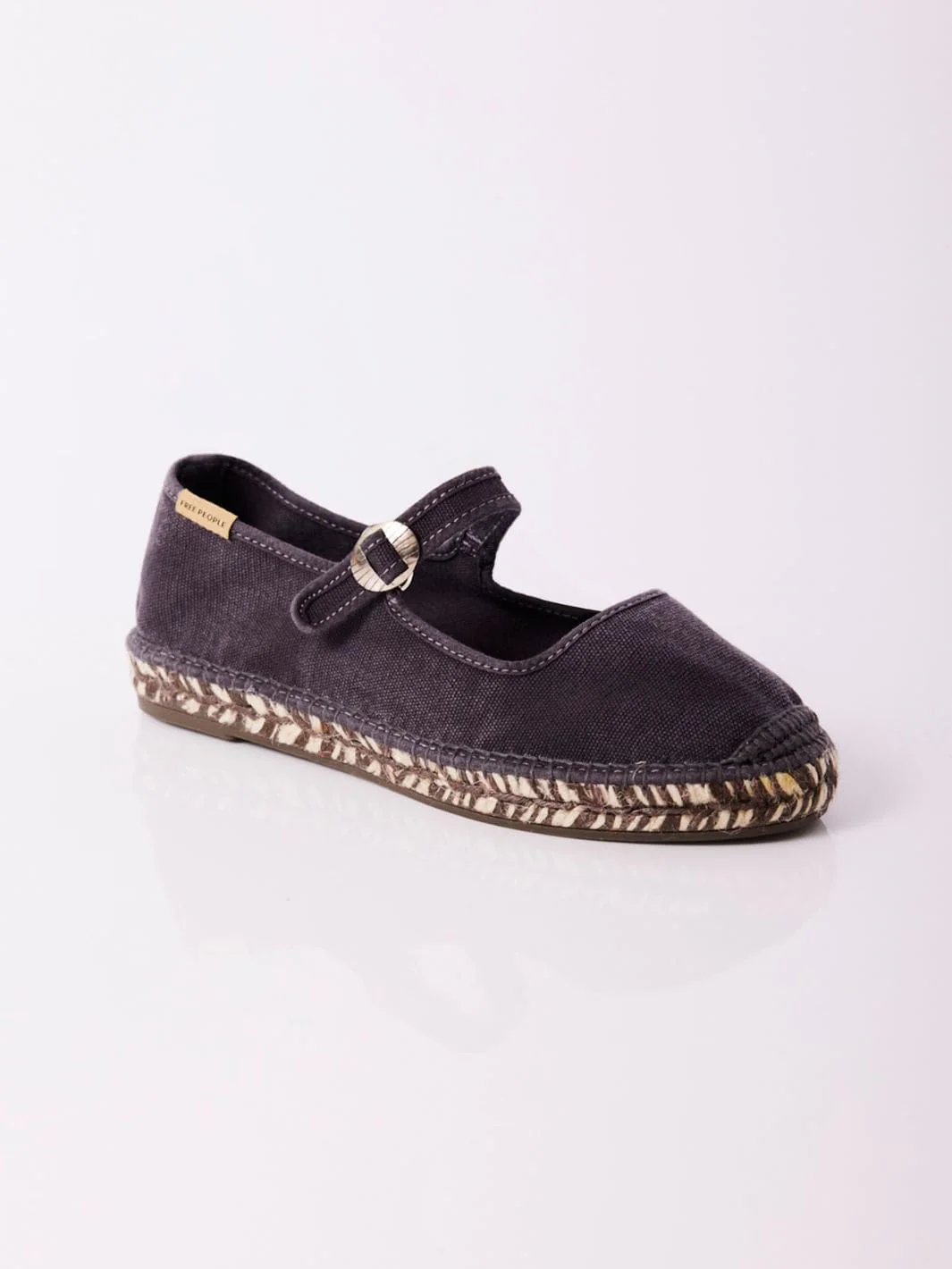 Oasis Mary Jane Espadrilles - Washed Black - Image 10