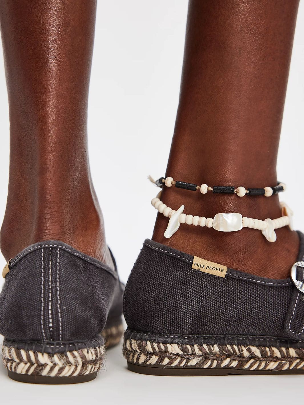 Oasis Mary Jane Espadrilles - Washed Black - Image 5
