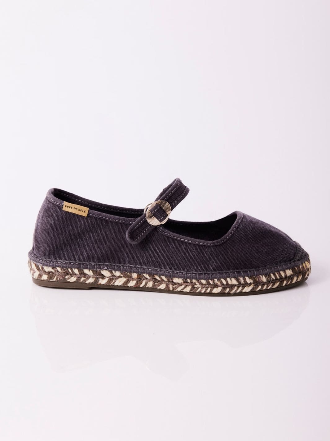 Oasis Mary Jane Espadrilles - Washed Black - Image 8
