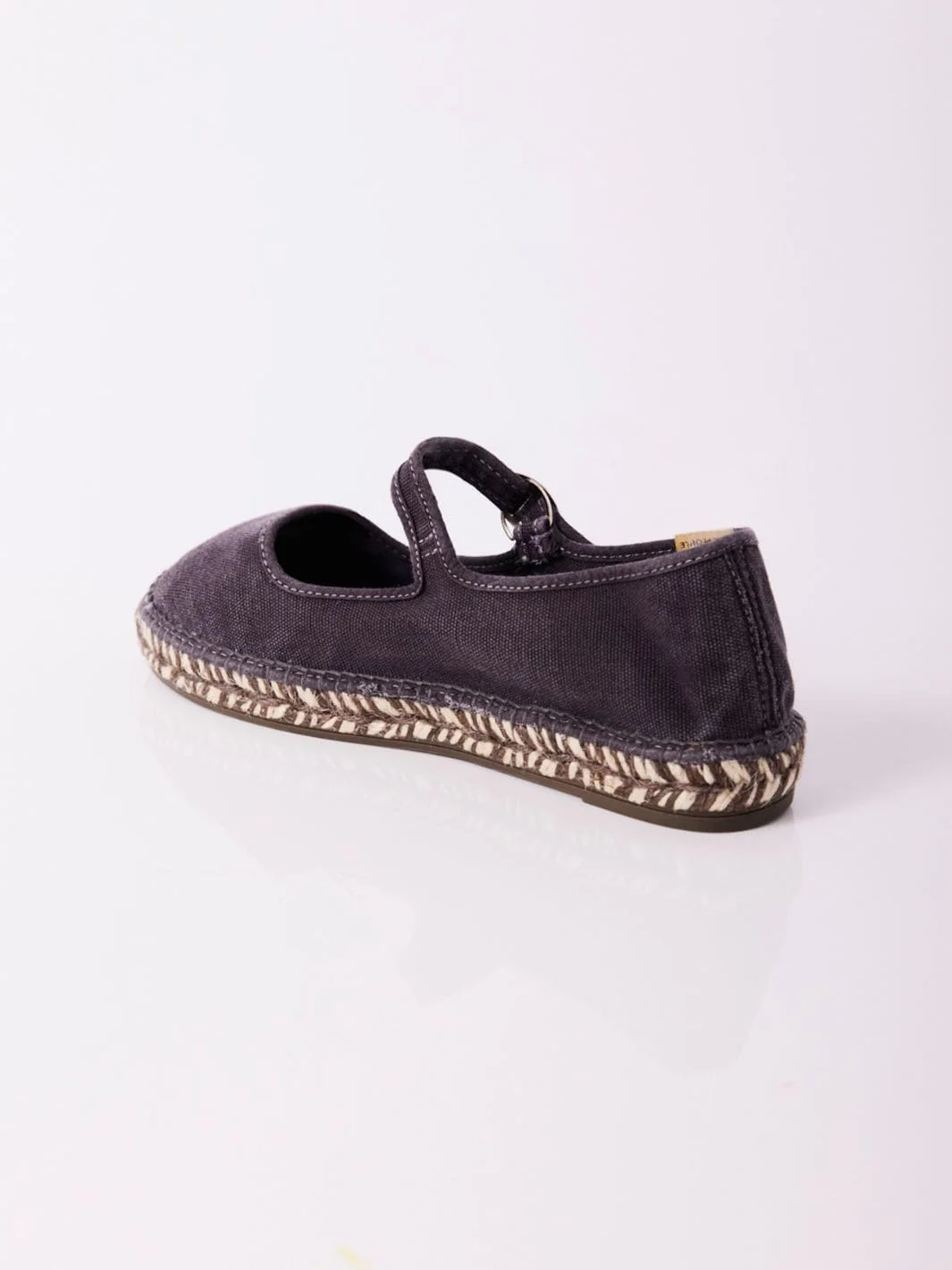 Oasis Mary Jane Espadrilles - Washed Black - Image 9