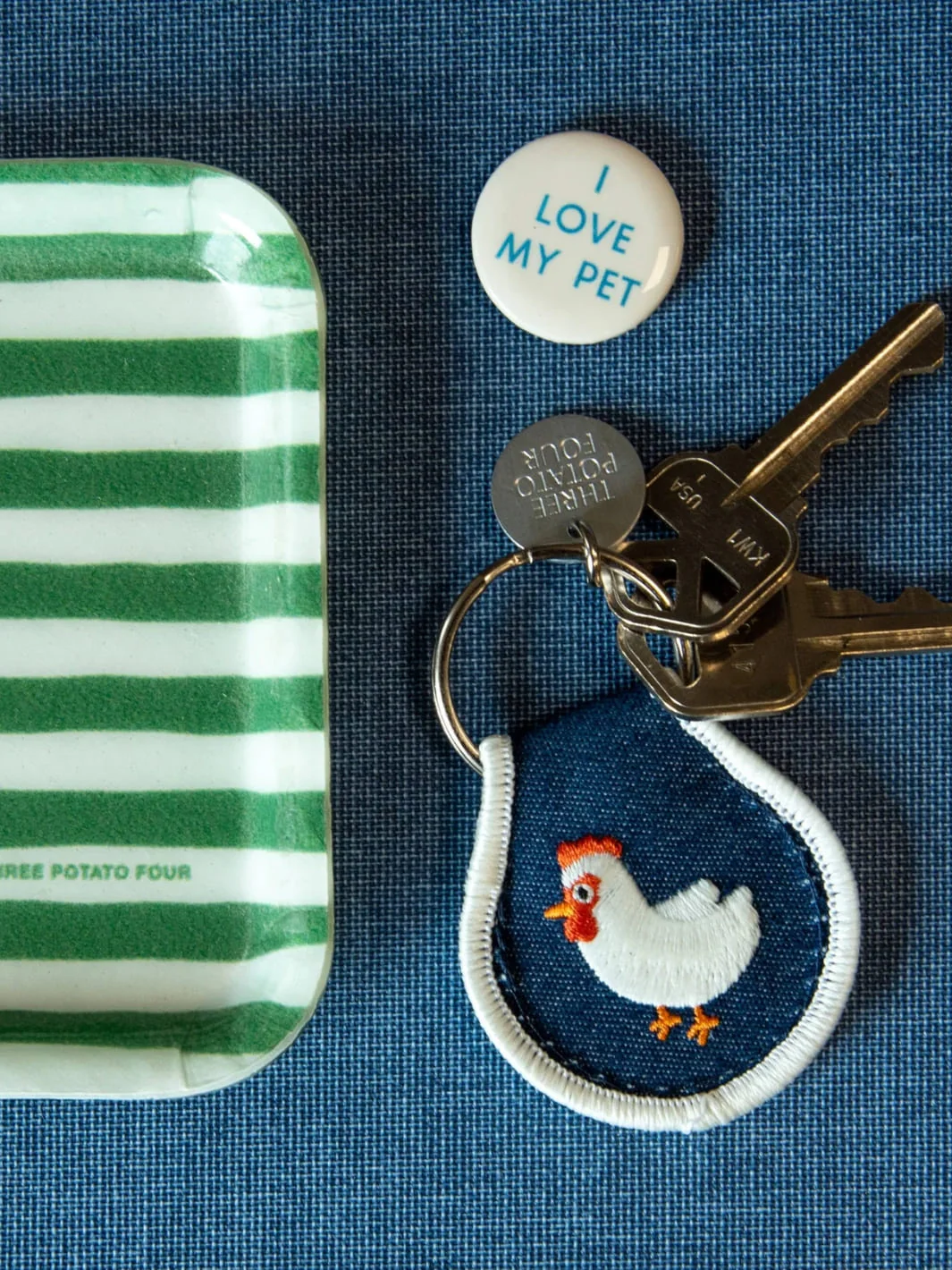 Patch Keychain - Chicken - Image 2