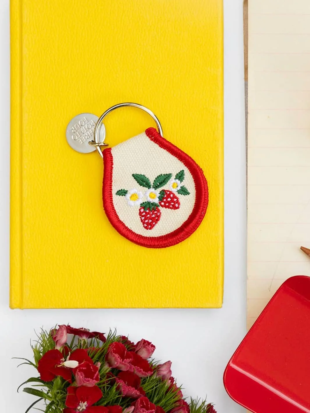 Patch Keychain - Strawberry Blossom - Image 2