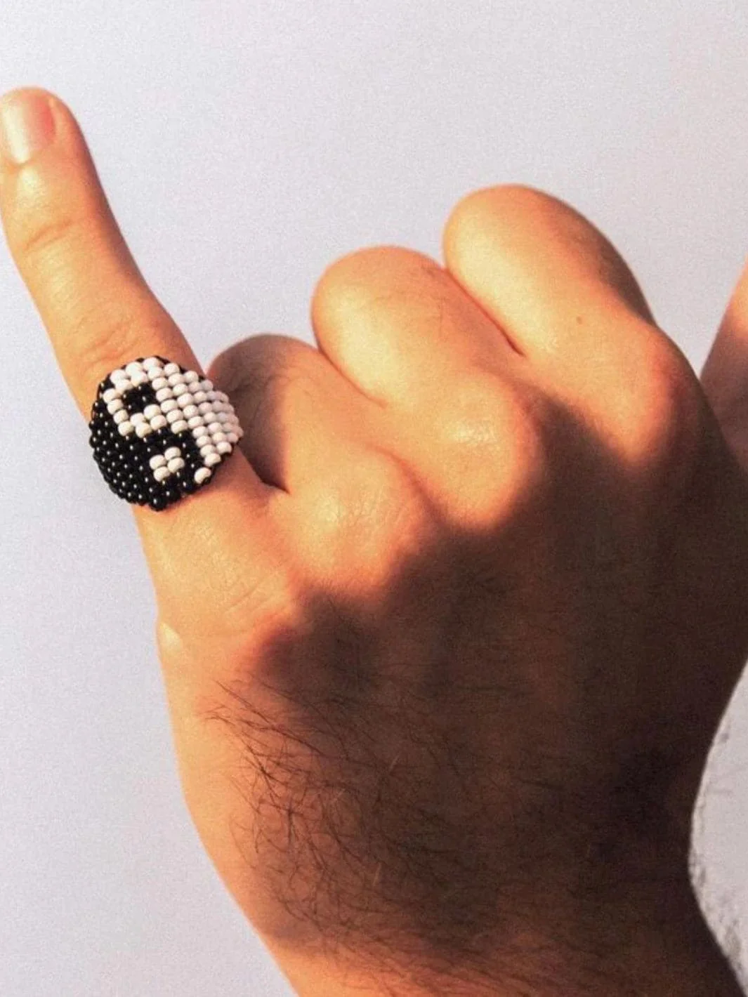 Yin Yang Beaded Ring - Image 2