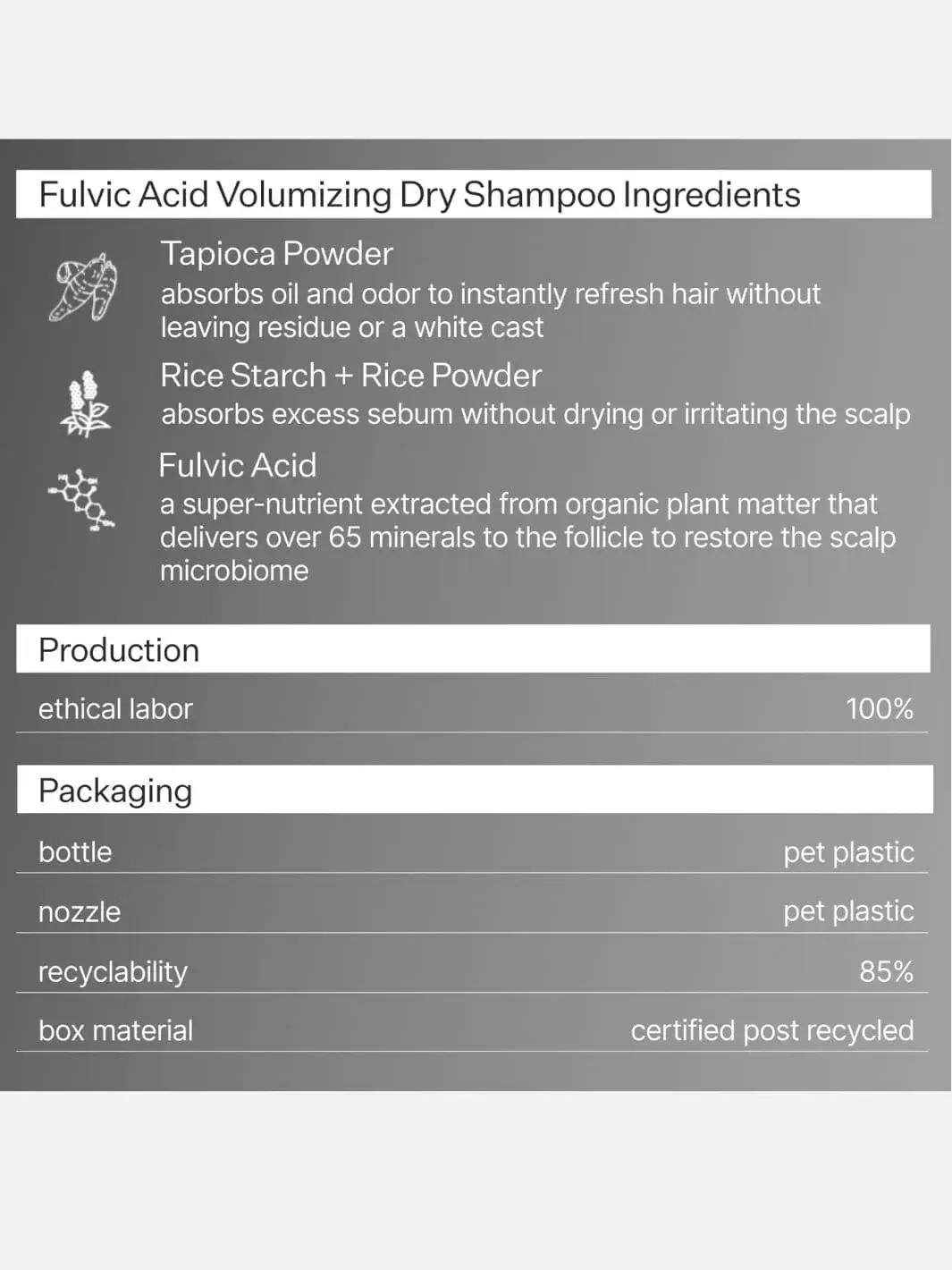 Fulvic Acid Volumizing Dry Shampoo - Image 7