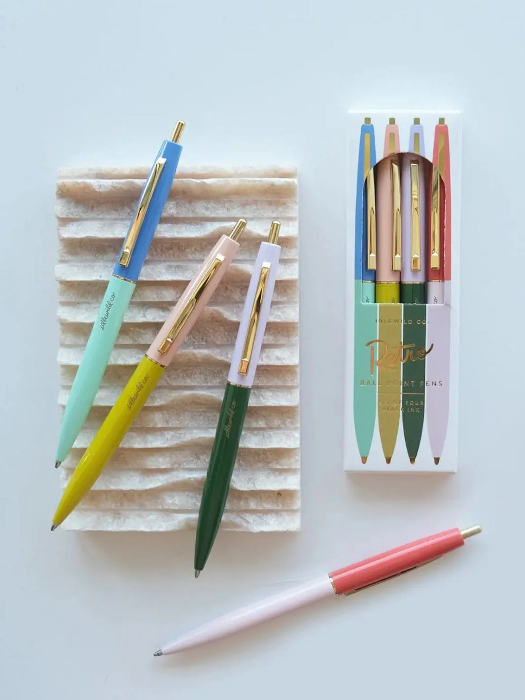Rainbow Retro Pen Set - Image 2