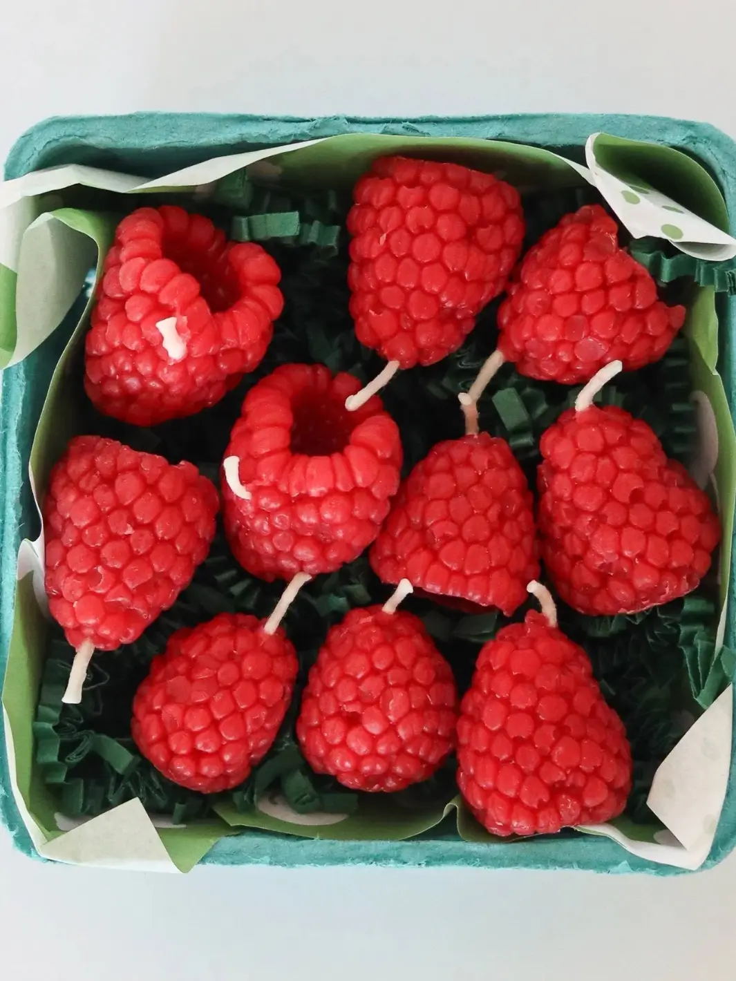 Raspberry Beeswax Birthday Candles - Image 2