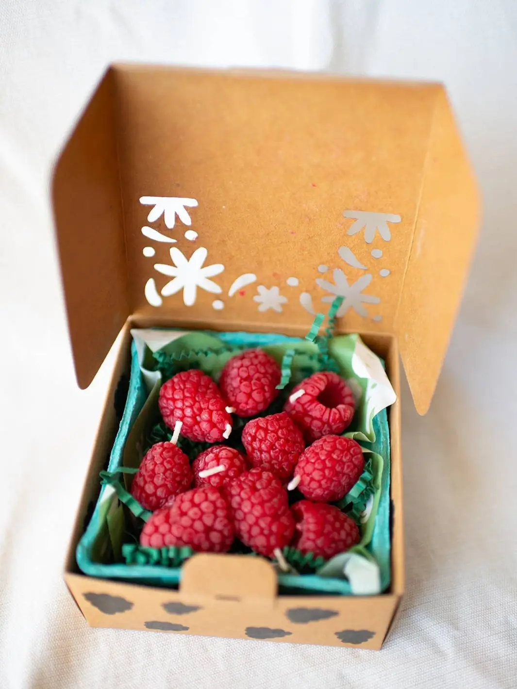 Raspberry Beeswax Birthday Candles - Image 3
