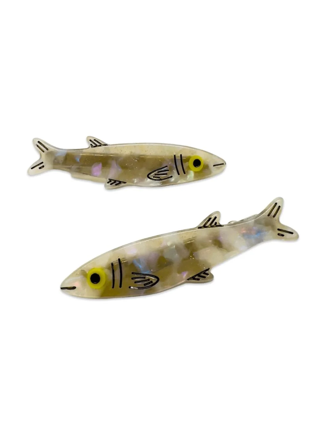 Sardine Alligator Hair Clip Set - Image 3