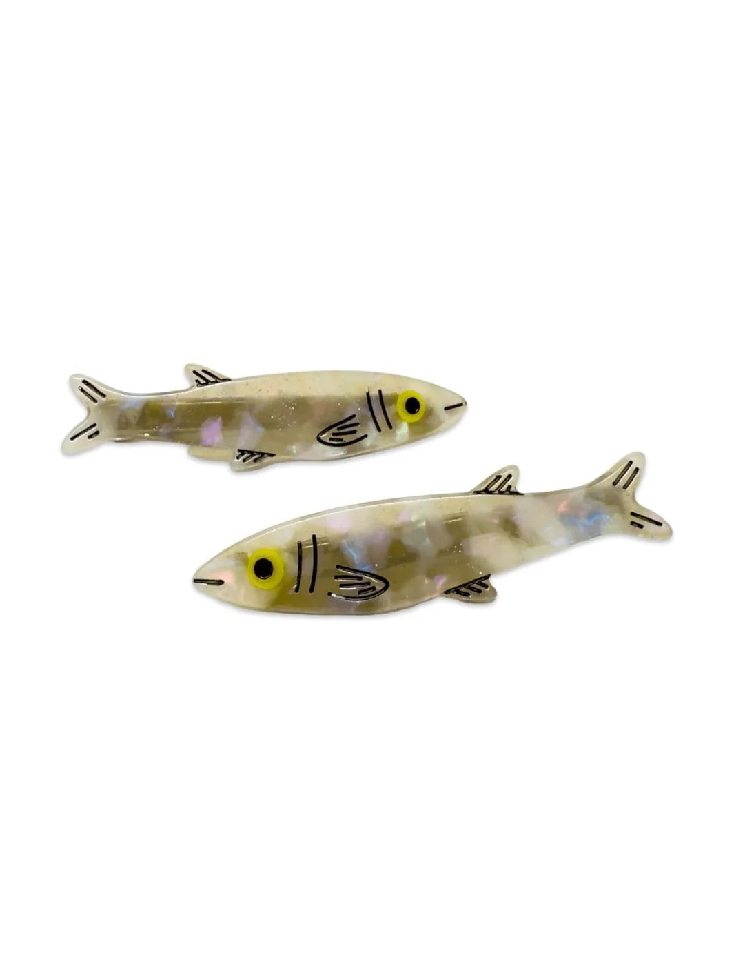 Sardine Alligator Hair Clip Set - Image 5