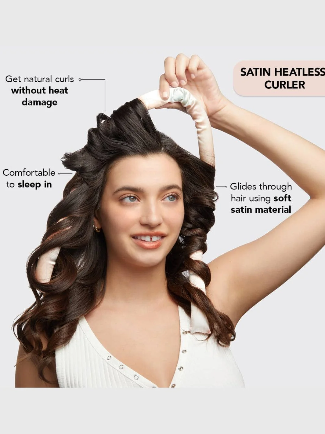 Satin Heatless Curling Set - Sunset Tie Dye - Image 2