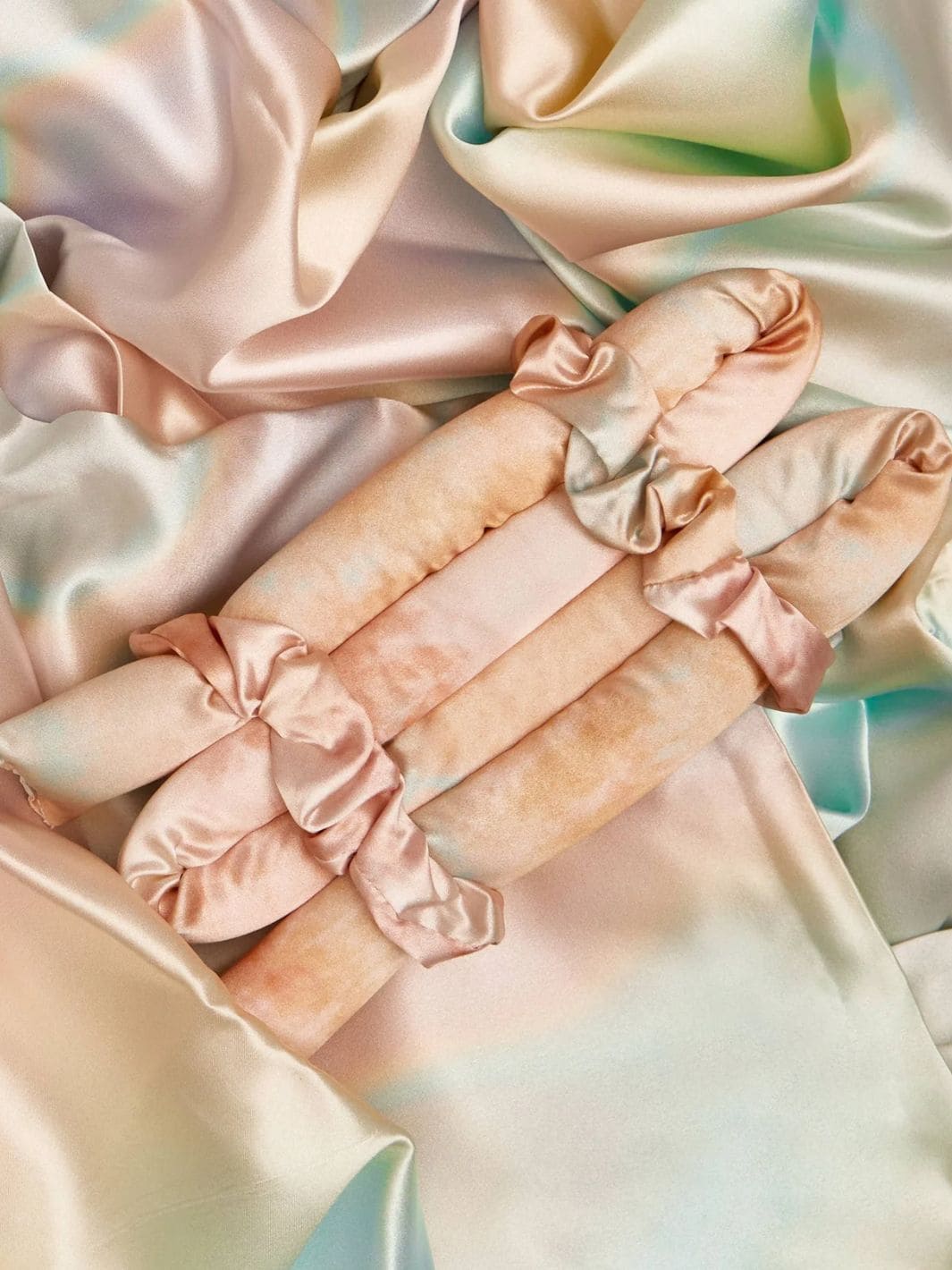 Satin Heatless Curling Set - Sunset Tie Dye - Image 3