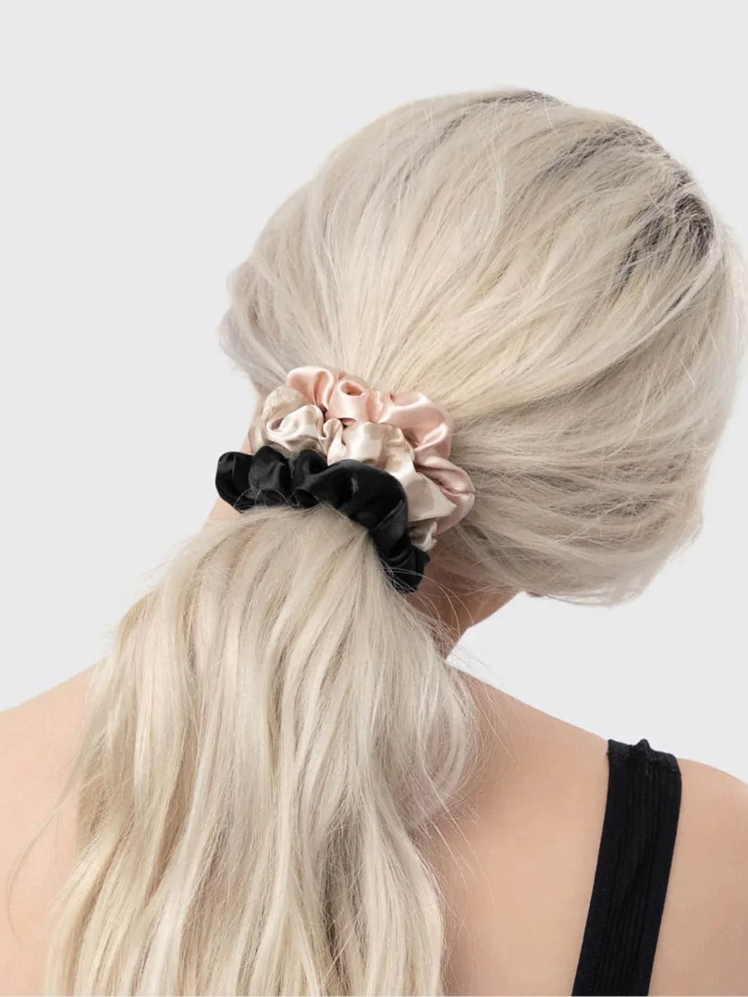 Satin Sleep Scrunchies 5pc - Assorted - Image 2