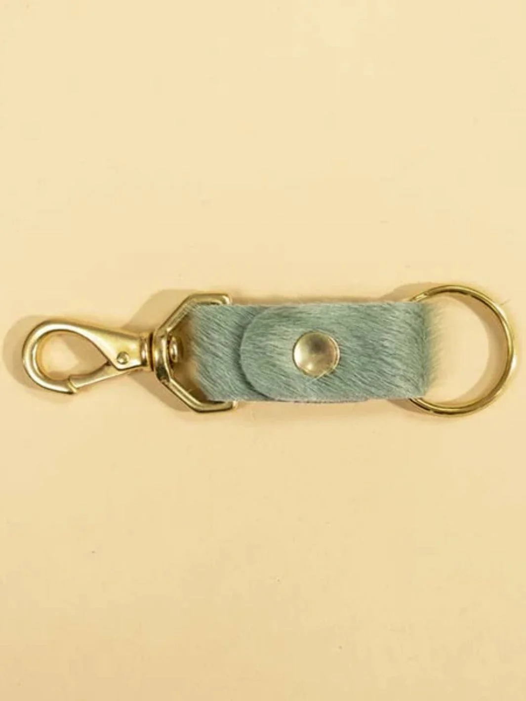 Seafoam Hair on Hide Keychain - Image 2