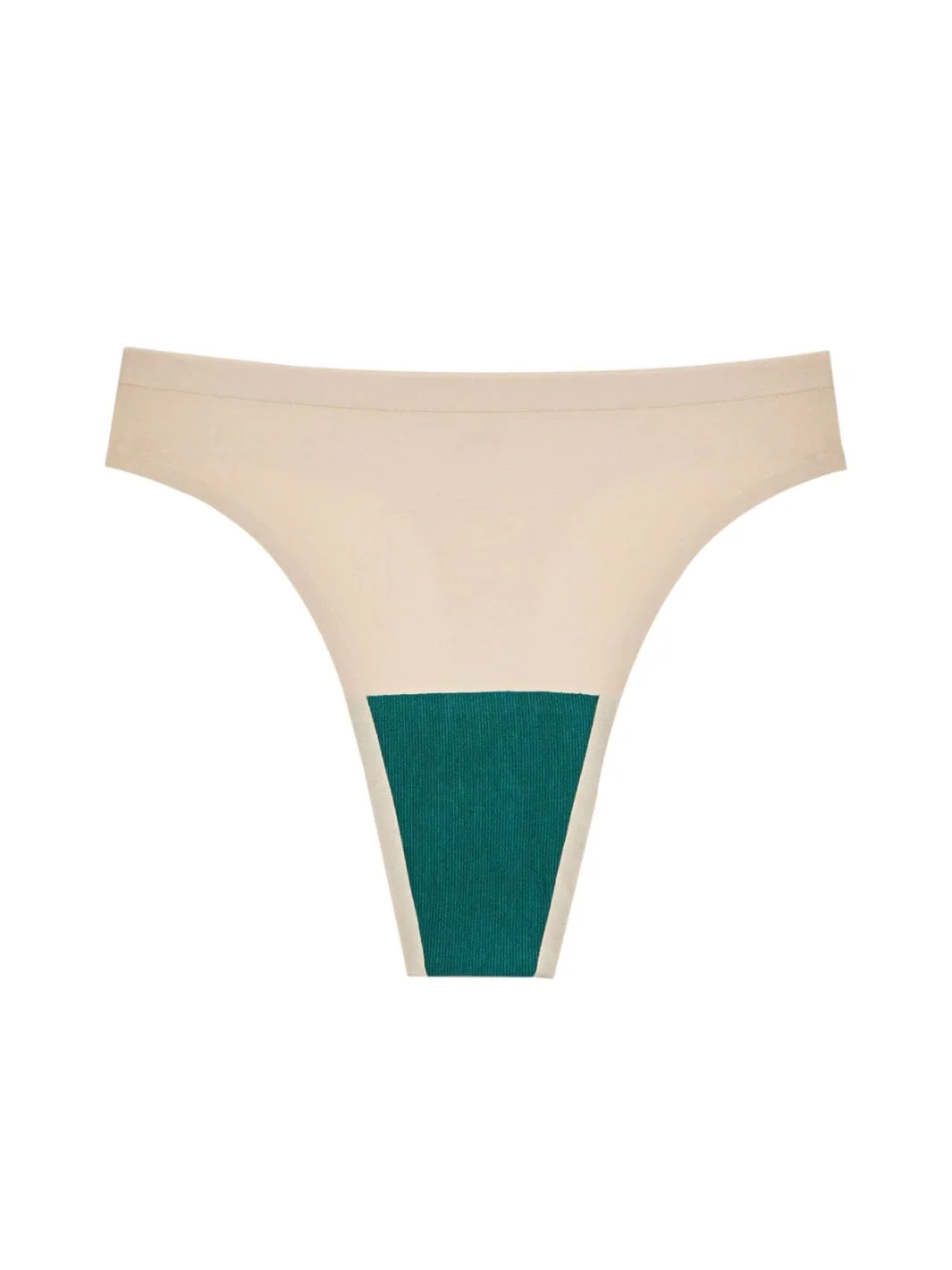 Seamless High Rise Thong - Beige - Image 14