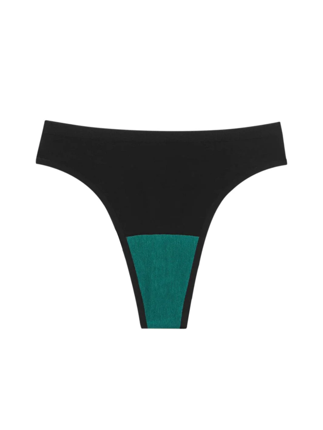 Seamless High Rise Thong - Black - Image 14