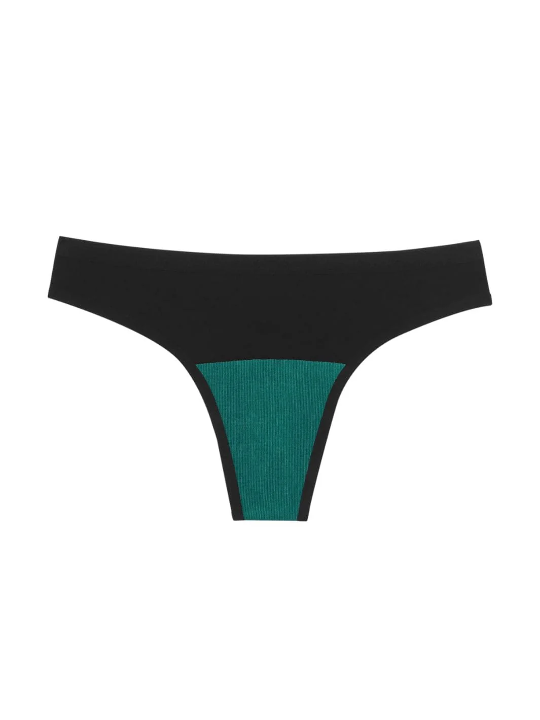 Seamless Low-Mid Rise Thong - Black - Image 12