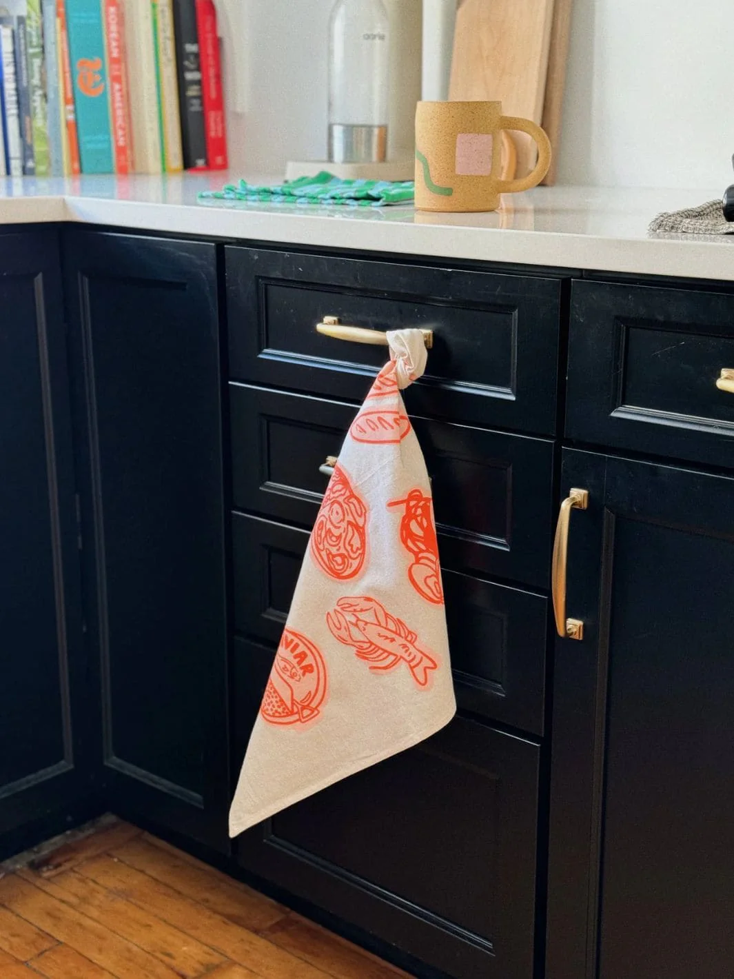 Seven Fishes Tea Towel - Gumdrop - Image 4