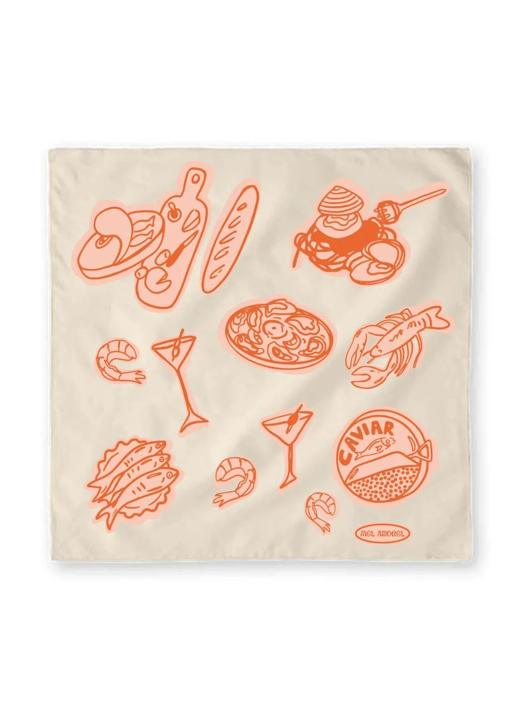 Seven Fishes Tea Towel - Gumdrop - Image 5