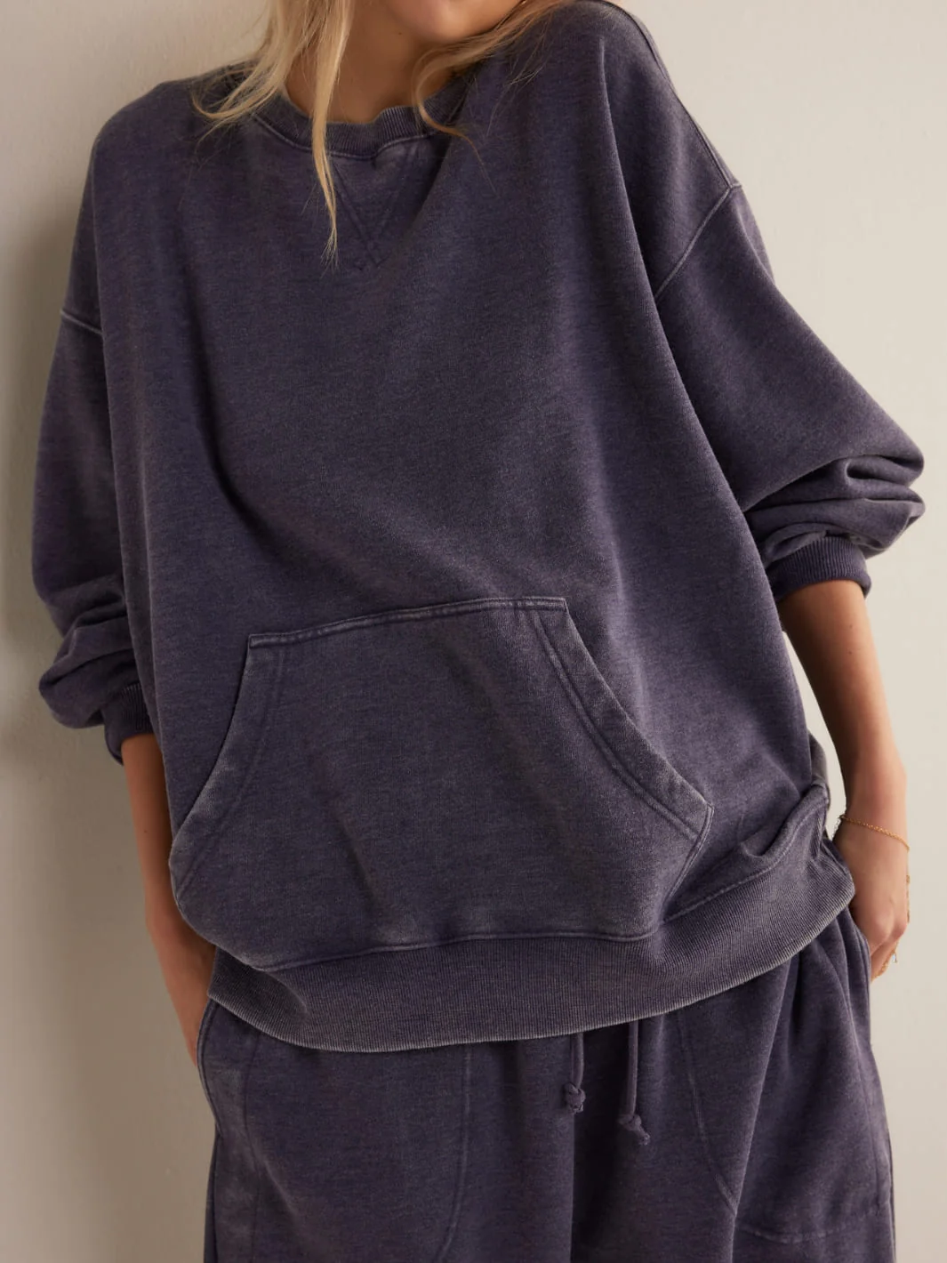 Slow It Down Pullover - Peacoat - Image 3