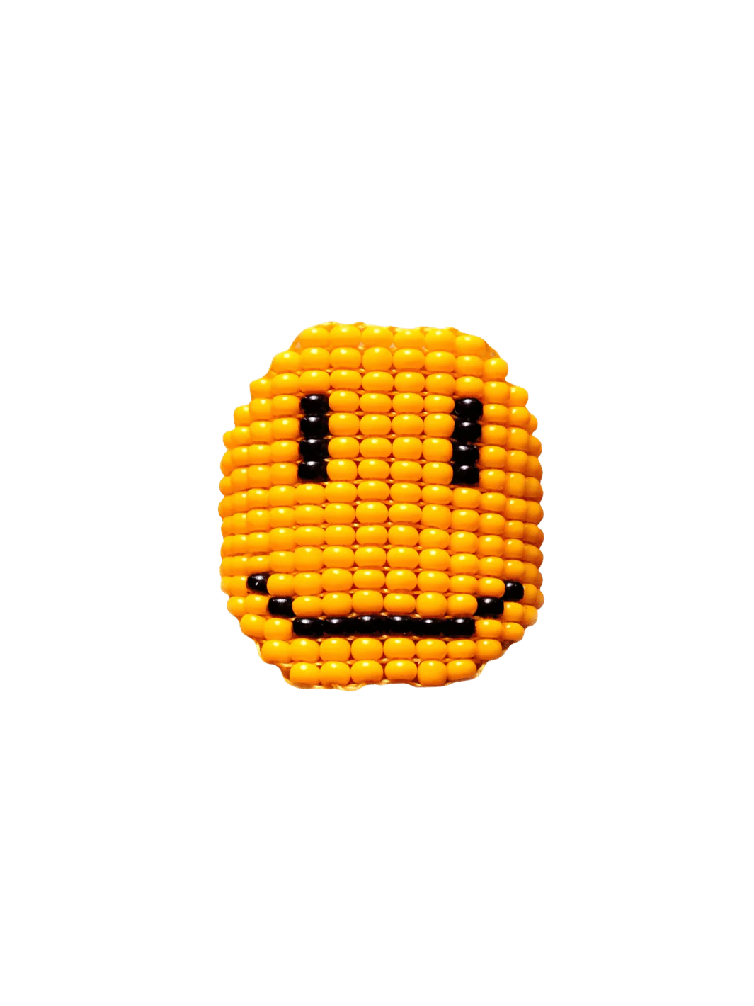 Smiley BB Beaded Ring