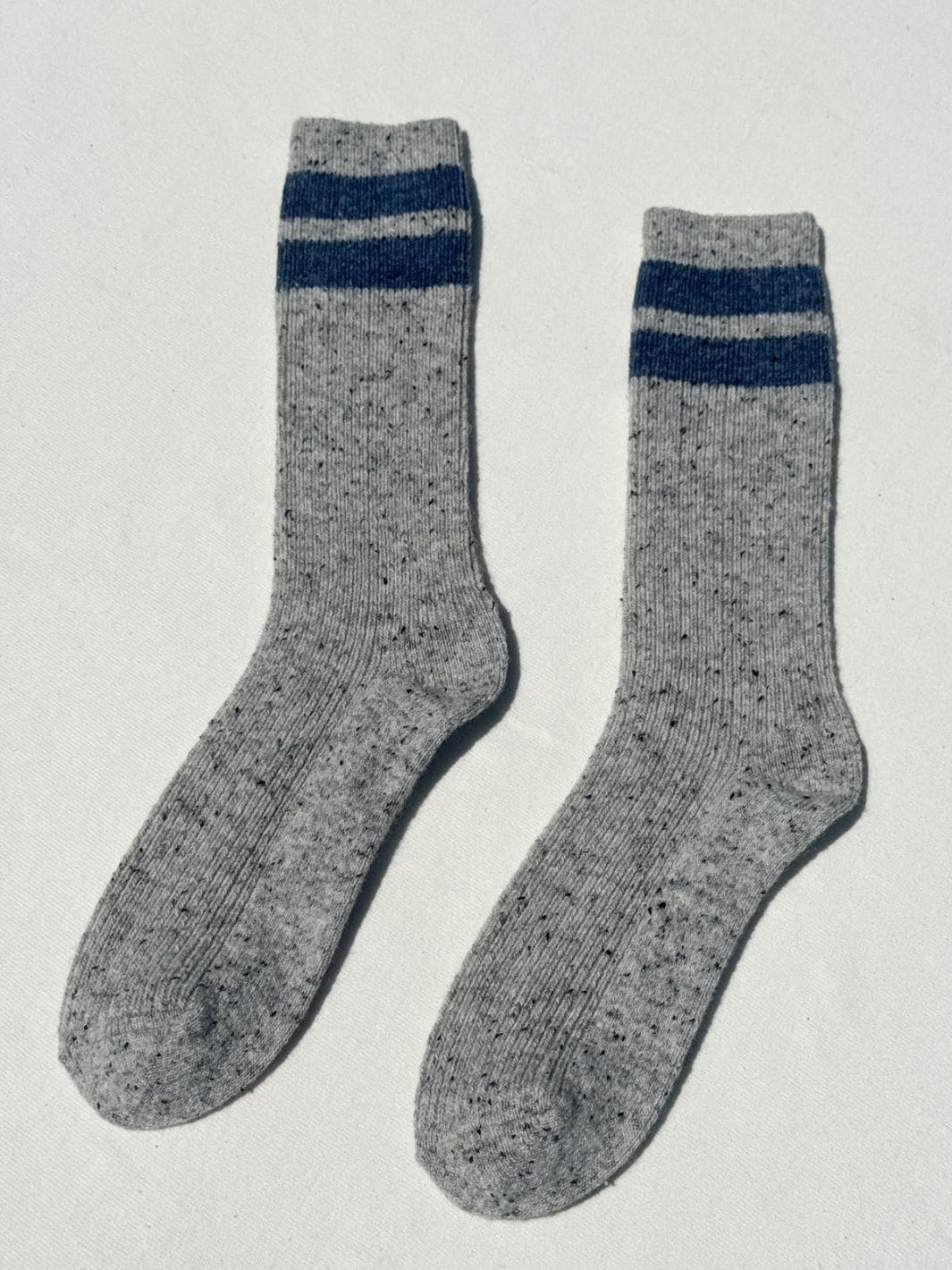 Snow Varsity Socks - Grey / Blue - Image 5