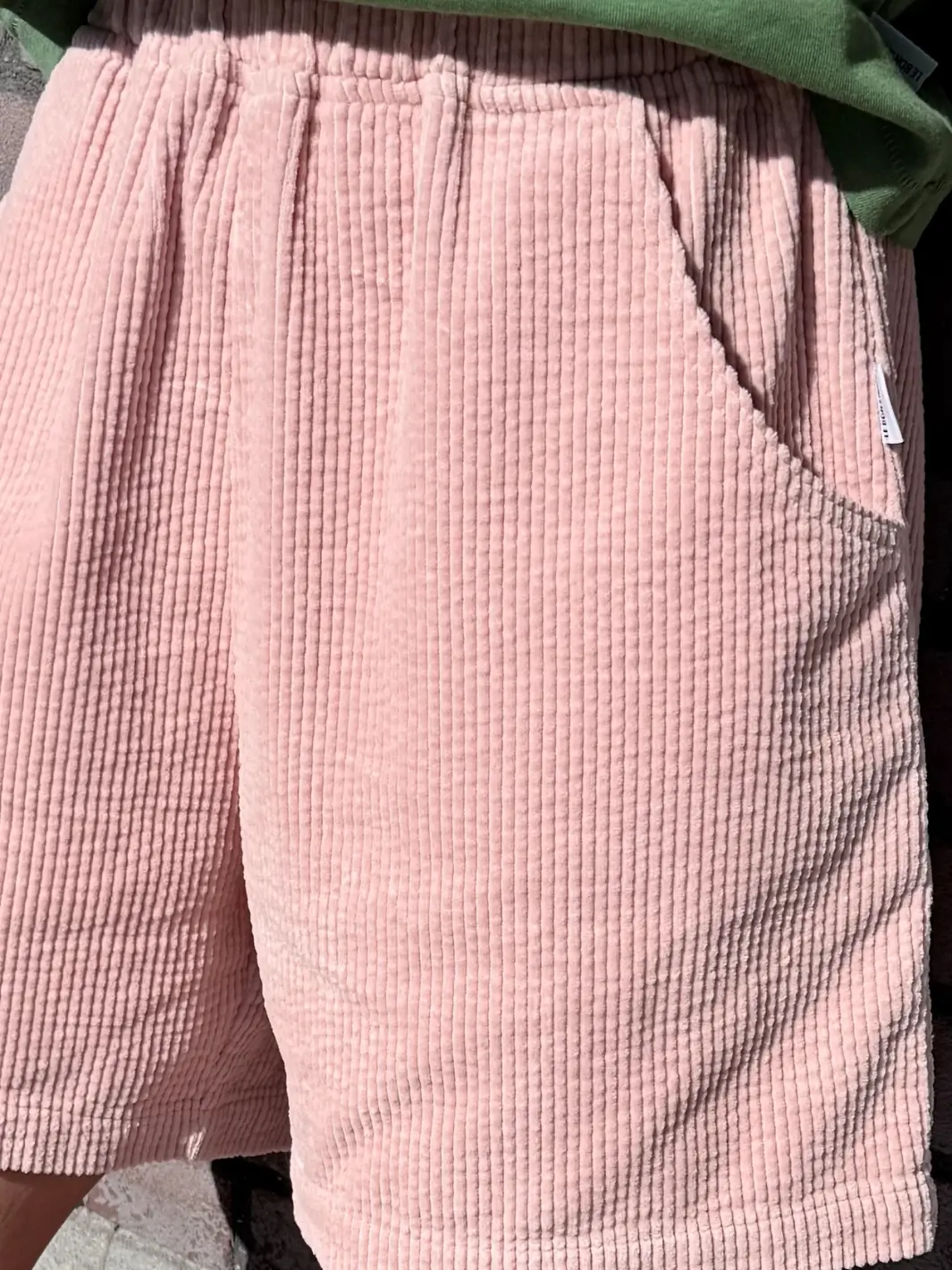 Soft Corduroy City Shorts - Baby Pink - Image 4