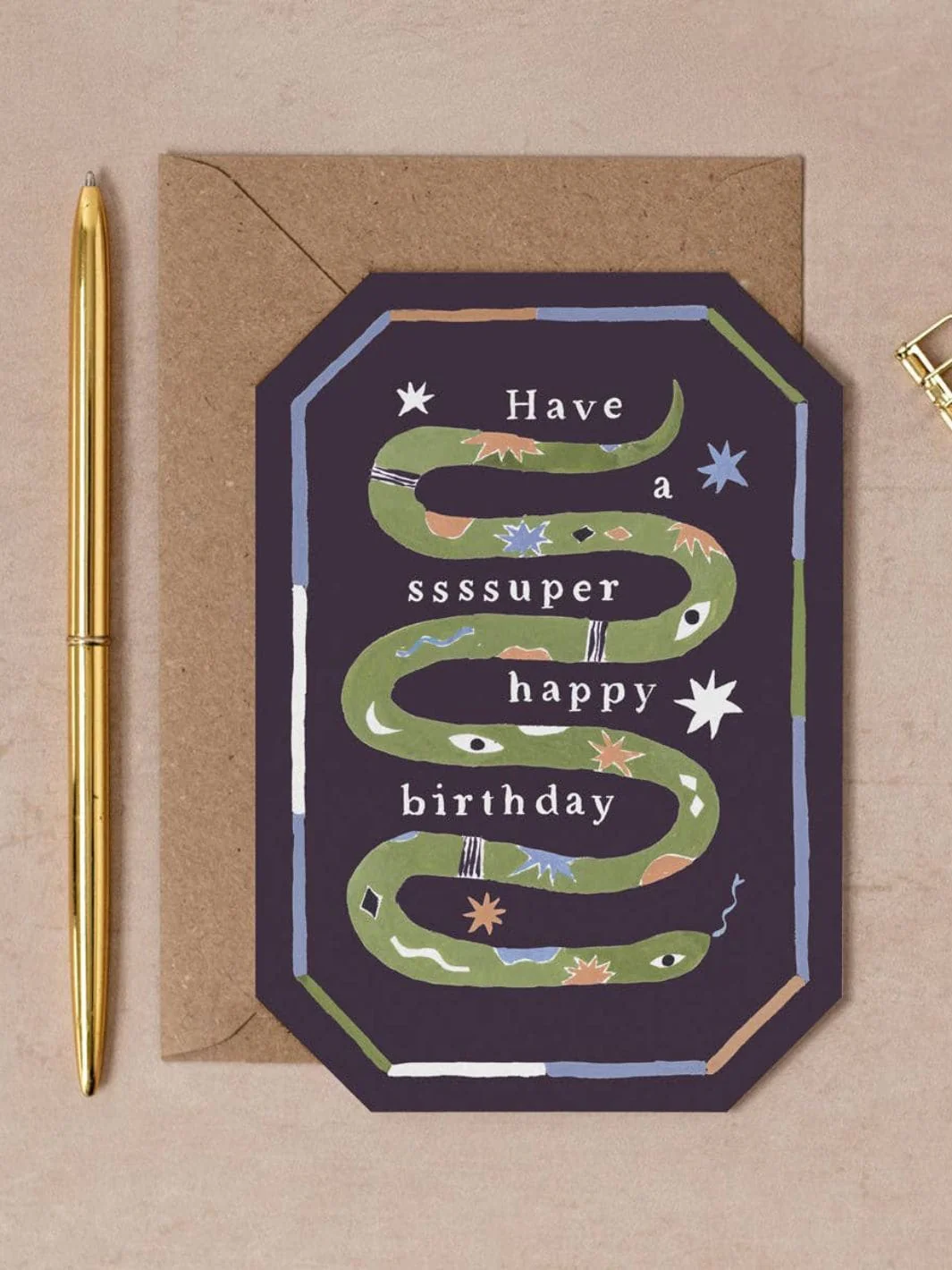 Ssssuper Snake Birthday Card - Image 2