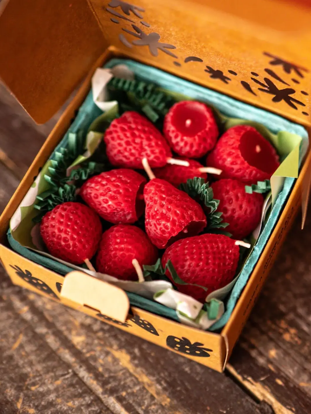 Strawberry Beeswax Birthday Candles - Image 6