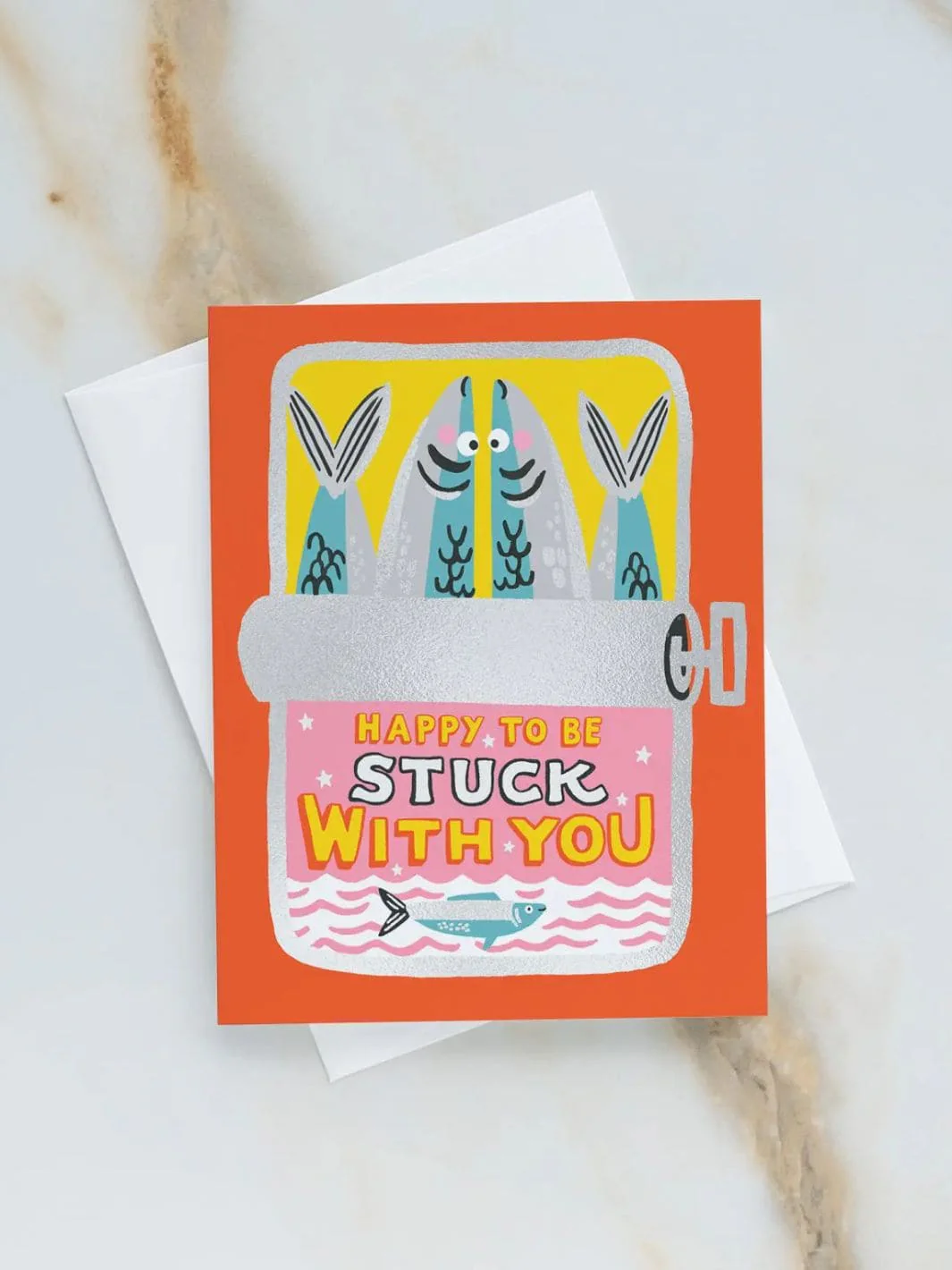 Stuck with You Sardines Greeting Card - Image 2