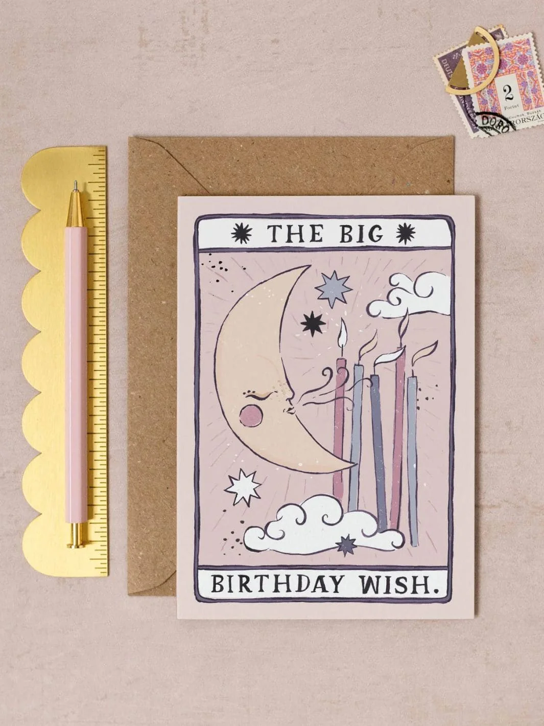 Tarot Moon Birthday Card - Image 2