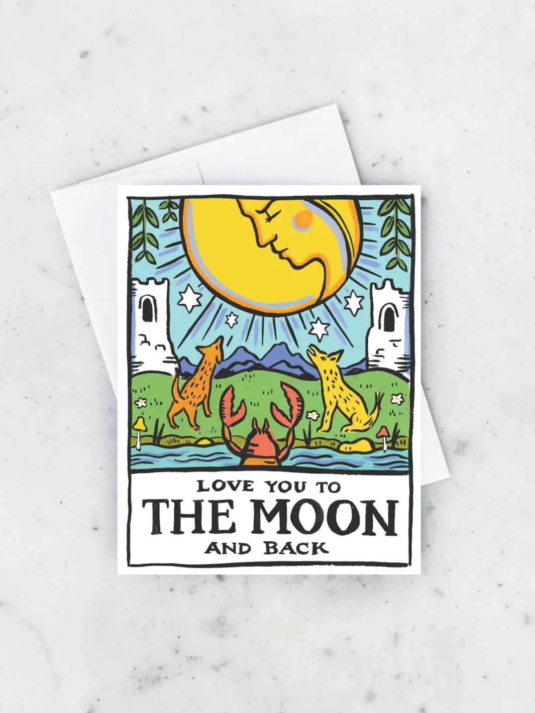 Tarot Moon Greeting Card - Image 2